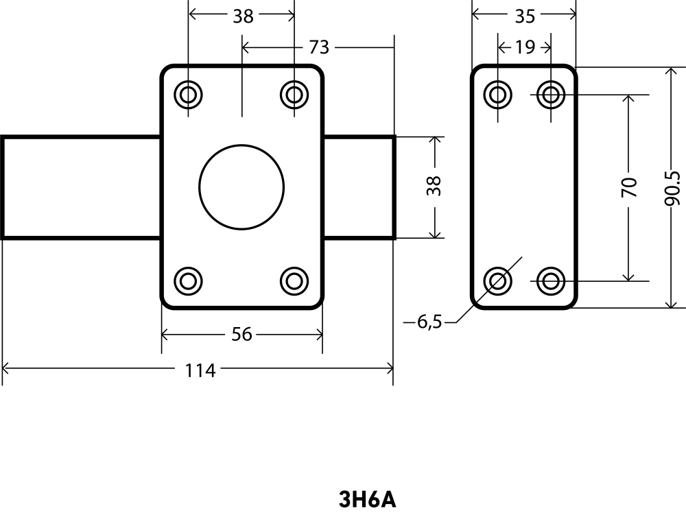 Картинка Замок накладной АЛЛЮР ЗН6А в Пскове  Замок накладной АЛЛЮР ЗН6А в Пскове