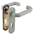 Ручка дверная FUARO  DH-0433/GR NE (СЕРАЯ) с пружиной для замка (FL-0432, 0433, 0434), НЕЙЛОН